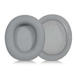 2pcs Sponge Earmuffs Replacement Earpads For Audio-Technica ATH-SR30BT, Style:Grey Protein Leather