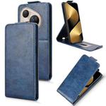 For Huawei Pura 80 Ultra 5G Magnetic Vertical Flip Leather Phone Case with Buckle(Blue)