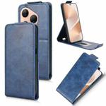 For Huawei Pura 80 5G Magnetic Vertical Flip Leather Phone Case with Buckle(Blue)