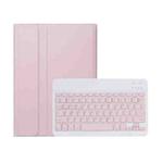 For Xiaomi Redmi Pad 2 2025 A0N15 Ultra-thin Detachable Bluetooth Keyboard Leather Tablet Case(Pink White)