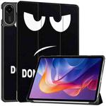 For Xiaomi Redmi Pad 2 Custer Painted 3-Fold Stand Leather Smart Tablet Case(Big Eye ME)