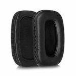 2pcs Protein Leather Replacement Earpads For Audio Technica ATH-SQ5 / SQ505(Black)
