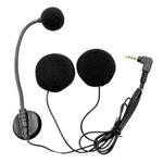 Motorcycle Half Helmet Intercom Headset Microphone(Black)