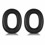 2pcs Sponge Earmuffs Replacement Earpads For B&W Px7 S2 / Px8, Model:Black Protein Leather
