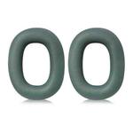 2pcs Sponge Earmuffs Replacement Earpads For B&W Px7 S2 / Px8, Model:Green Protein Leather