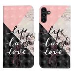 For Samsung Galaxy A17 5G Oil Embossed 3D Drawing Leather Phone Case(Stitching Marble)