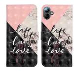 For Samsung Galaxy A07 5G Oil Embossed 3D Drawing Leather Phone Case(Stitching Marble)