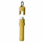 Portable Keychain 80Gbps 240W USB4 Type-C / USB-C Charging Cable(Yellow)