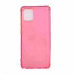 For Samsung Galaxy A81 Color Button Translucent Frosted TPU Four-corner Airbag Shockproof Case(Red)