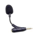 3.5mm Elbow Dual Ports Microphone for Mobile Live Broadcast, Length:80mm