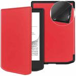 For PocketBook 619 Verse Lite / Pro PB634 Solid Color Voltage Custer Texture TPU Leather Smart Tablet Case(Red)