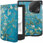 For PocketBook 619 Verse Lite / Pro PB634 Painted Voltage Custer Texture TPU Leather Smart Tablet Case(Apricot Blossom)