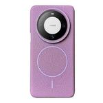For Huawei Mate 60 Pro / 60 Pro+ Thin Circle MagSafe Litchi Grain TPU Phone Case(Sunset Purple)