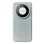 For Huawei Mate 60 Pro / 60 Pro+ Thin Circle MagSafe Litchi Grain TPU Phone Case(Light Blue)