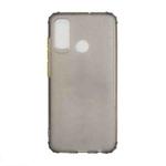 For Huawei P smart 2020 Color Button Translucent Frosted TPU Four-corner Airbag Shockproof Case(Gray)