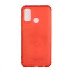 For Huawei P smart 2020 Color Button Translucent Frosted TPU Four-corner Airbag Shockproof Case(Orange)