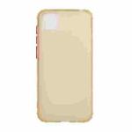 For Huawei Y5p Color Button Translucent Frosted TPU Four-corner Airbag Shockproof Case(Yellow)