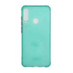 For Huawei Y6p Color Button Translucent Frosted TPU Four-corner Airbag Shockproof Case(Green)
