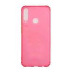 For Huawei Y6p Color Button Translucent Frosted TPU Four-corner Airbag Shockproof Case(Red)