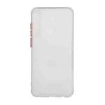 For Huawei Y6p Color Button Translucent Frosted TPU Four-corner Airbag Shockproof Case(White)