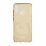 For Huawei Y6p Color Button Translucent Frosted TPU Four-corner Airbag Shockproof Case(Yellow)