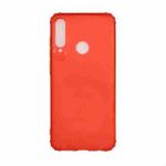 For Huawei Y6p Color Button Translucent Frosted TPU Four-corner Airbag Shockproof Case(Orange)