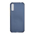 For Huawei Honor 20 Lite Color Button Translucent Frosted TPU Four-corner Airbag Shockproof Case(Navy Blue)