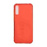 For Huawei Honor 20 Lite Color Button Translucent Frosted TPU Four-corner Airbag Shockproof Case(Orange)