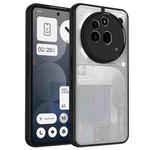 For Nothing Phone 3a Pro Matte PC Skin-feel Shockproof Phone Case(Black)