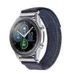Kalebol 18mm Universal Nylon Loop Fastener Denim Watch Band(Dark Grey)