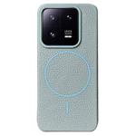 For Xiaomi 13 Thin Circle MagSafe Litchi Grain TPU Phone Case(Light Blue)
