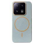 For Xiaomi 13 Pro Thin Circle MagSafe Litchi Grain TPU Phone Case(Blue Orange)