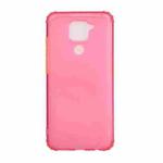 For Xiaomi Redmi Note 9 Color Button Translucent Frosted TPU Four-corner Airbag Shockproof Case(Red)