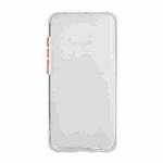 For Xiaomi Redmi Note 9 Color Button Translucent Frosted TPU Four-corner Airbag Shockproof Case(White)