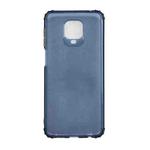 For Xiaomi Redmi Note 9 Pro Color Button Translucent Frosted TPU Four-corner Airbag Shockproof Case(Navy Blue)
