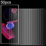 For Oukitel C61 Pro / C61 50pcs 0.3mm High Aluminum Tempered Glass Film