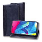 For Samsung Galaxy A11 / M11 Business Stitching Horizontal Flip Leather Case with Double Folding & Bracket & Card Slots & Photo Frame & Wallet(Black)