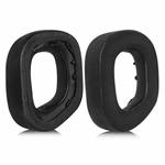 1 Pair Protein Leather and Ice Silk Cloth Replacement Earpads For Corsair HS80 Max / HS80 USB Wired / HS81 RGB(Black)