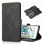 For iPhone 8 Plus / 7 Plus Retro Magnetic Closing Clasp Horizontal Flip Leather Case with Holder & Card Slots & Photo Frame & Wallet(Black)