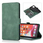 For iPhone 11 Pro Retro Magnetic Closing Clasp Horizontal Flip Leather Case with Holder & Card Slots & Photo Frame & Wallet(Green)
