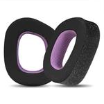 1 Pair Magic Ice Skin Replacement Earpads For Corsair HS80 Max / HS80 USB Wired / HS80 RGB(Black Purple)