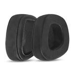 1 Pair Protein Leather and Ice Silk Cloth Cotton Replacement Earpads For Corsair VOID PRO RGB SE(Black)