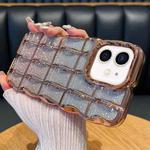 For iPhone 11 Wavy Texture Gradient Glitter Paper TPU Phone Case(Rose Gold)