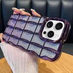 For iPhone 12 Pro Max Wavy Texture Gradient Glitter Paper TPU Phone Case(Dark Purple)