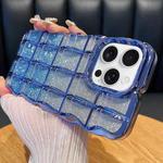 For iPhone 12 Pro Max Wavy Texture Gradient Glitter Paper TPU Phone Case(Blue)