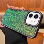 For iPhone 11 Diamond Glitter Shiny Surface TPU Phone Case(Green)