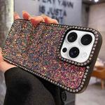 For iPhone 13 Pro Diamond Glitter Shiny Surface TPU Phone Case(Black Colorful)