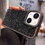 For iPhone 14 Diamond Glitter Shiny Surface TPU Phone Case(Black)