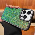 For iPhone 15 Pro Diamond Glitter Shiny Surface TPU Phone Case(Green)