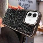 For iPhone 16 Plus Diamond Glitter Shiny Surface TPU Phone Case(Black)